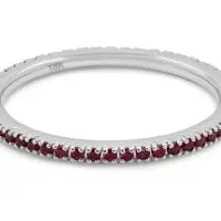 18K White Gold Ruby Eternity Ring (0.33ctw)