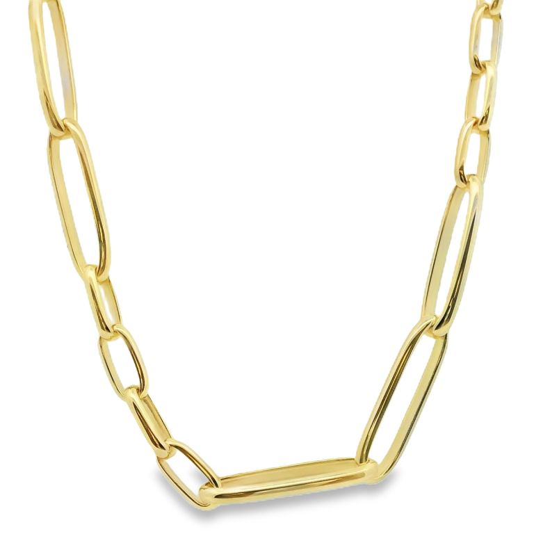 18K Yellow Gold Anchor Chain