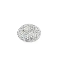 18K Yellow Gold "Golden Stones Ring" With Matte Finish And Pave Set W/170 Rd Dia 2.05ctw