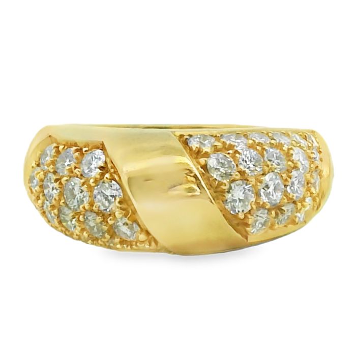 18K Yellow Gold Diamond Ring