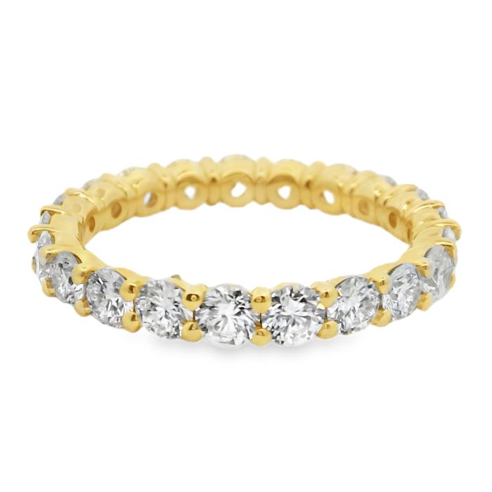 18K Yellow Gold Diamond Eternity Band