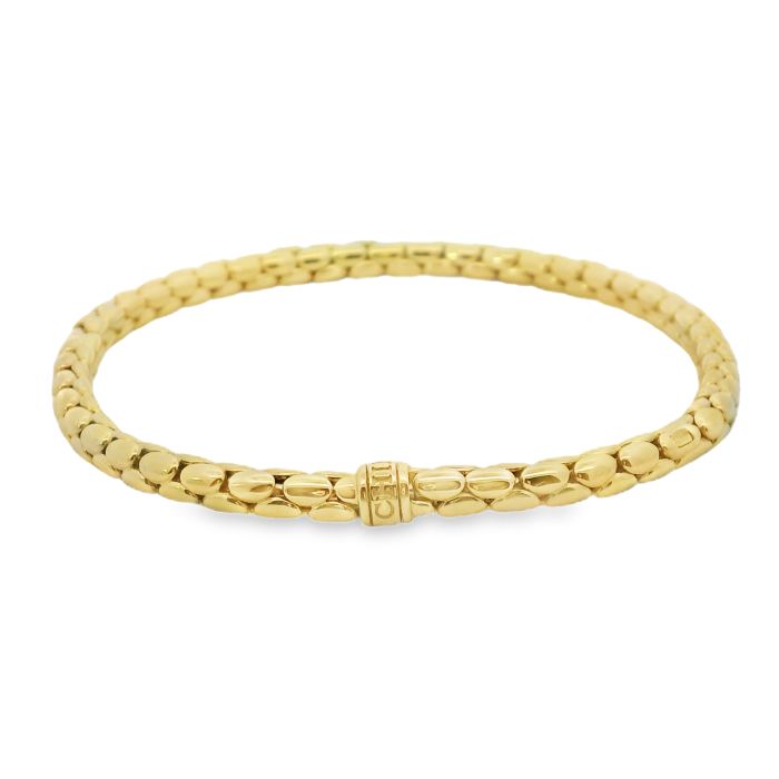 18K Yellow Gold Stretch Bracelet