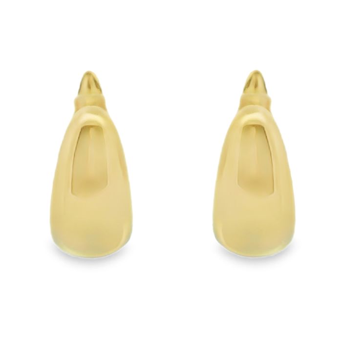18K Yellow Gold Hoop Earrings
