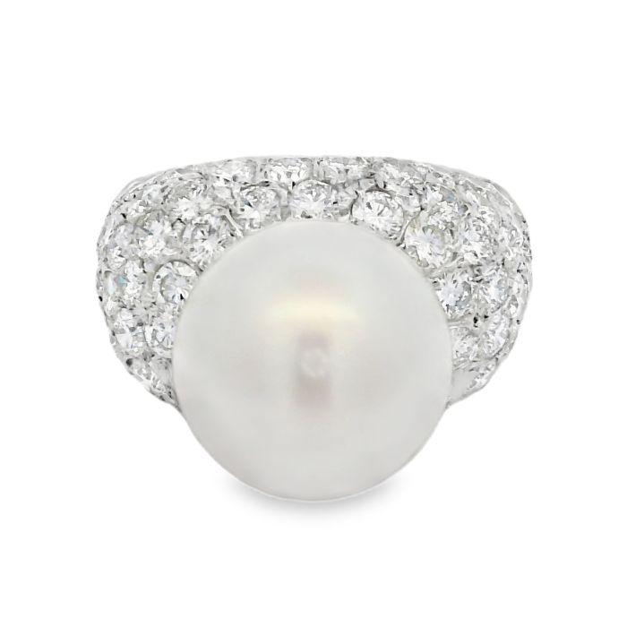Pearl and Diamond Ring