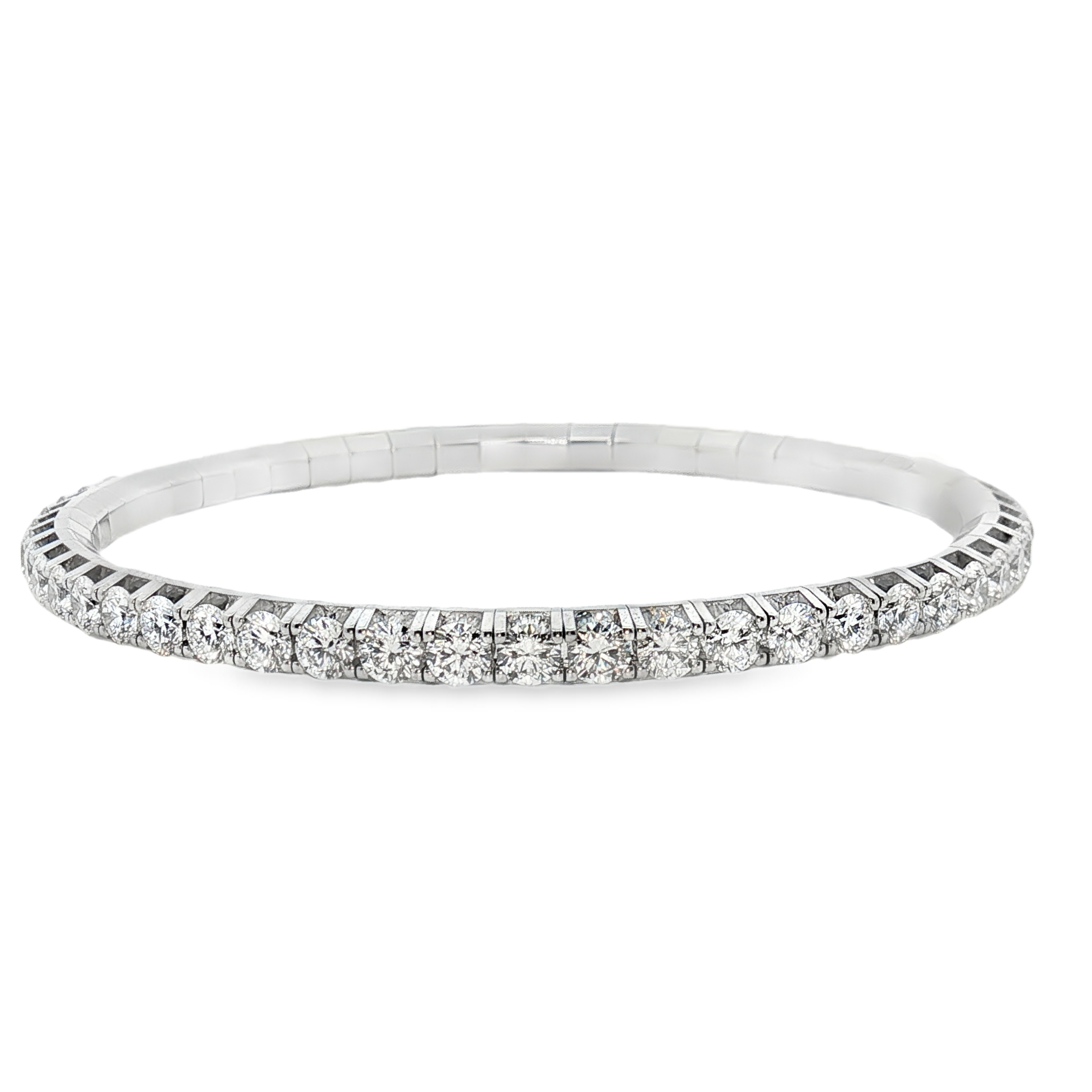 18K White Gold Diamond Tennis Bracelet