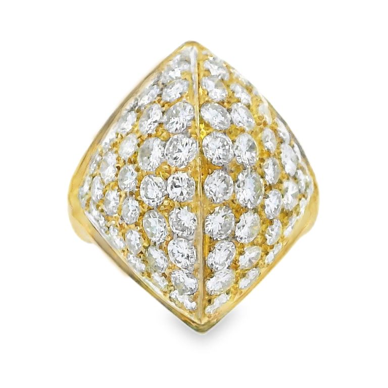 14K Yellow Gold Diamond Ring Set with 70 Round Diamonds (2.75ctw) Size 6.75