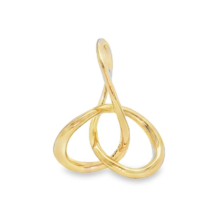 18K Yellow Gold Mini Knot Pendant