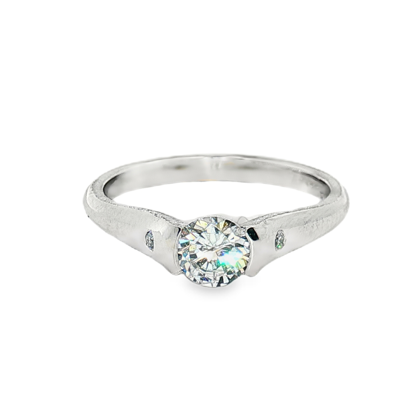 Platinum Diamond Made to Fit Engagement Ring