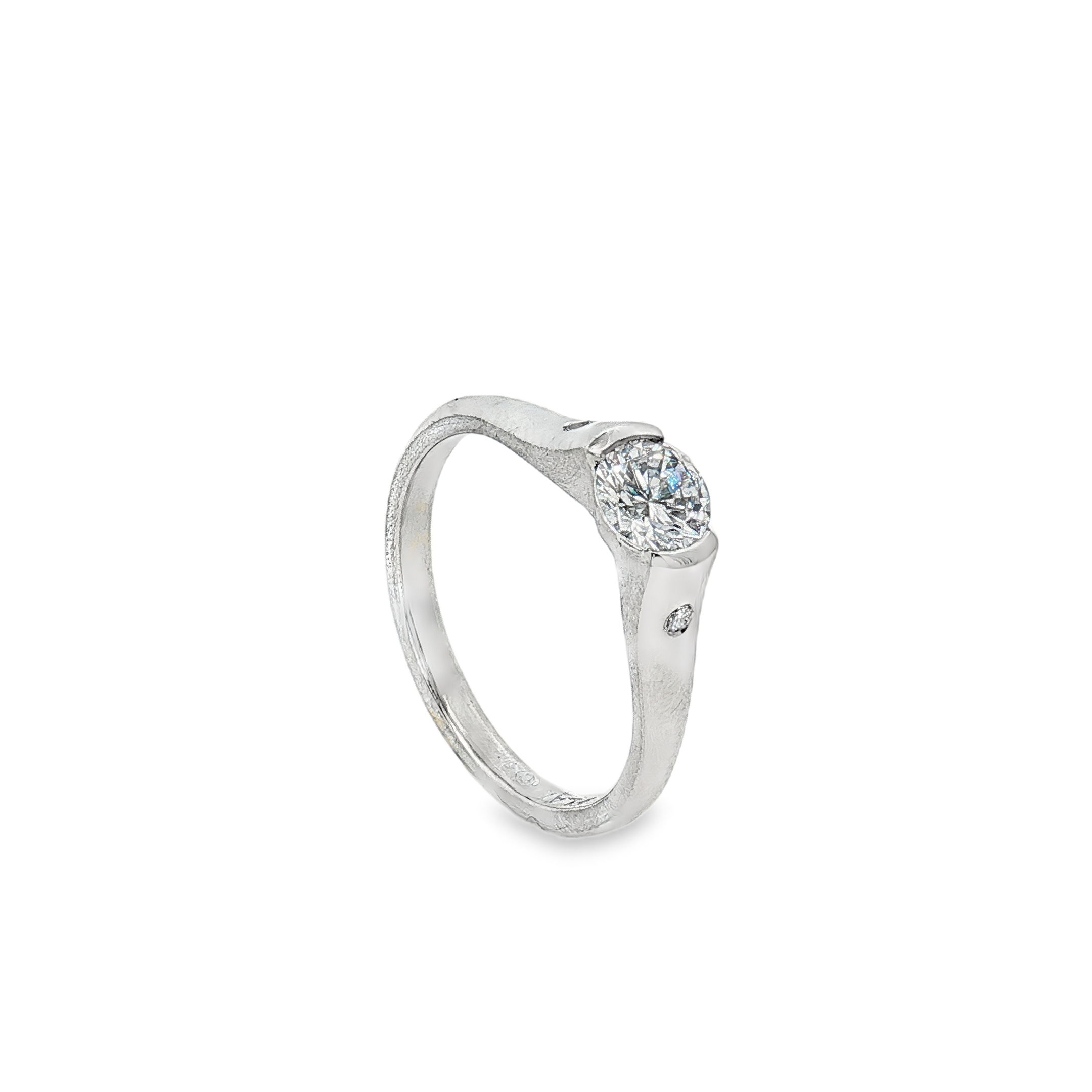 Platinum Diamond Made to Fit Engagement Ring - Image 2