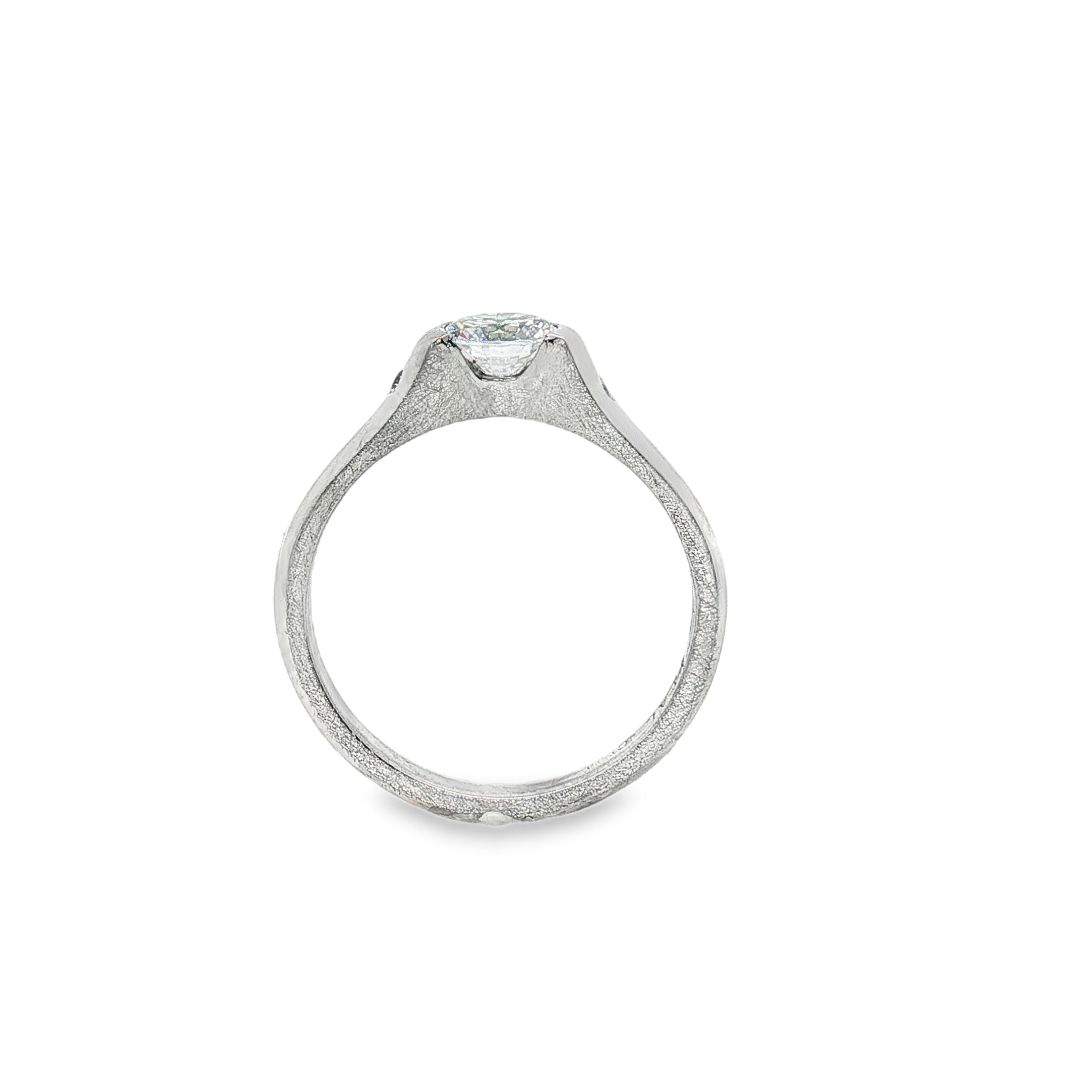 Platinum Diamond Made to Fit Engagement Ring - Image 3