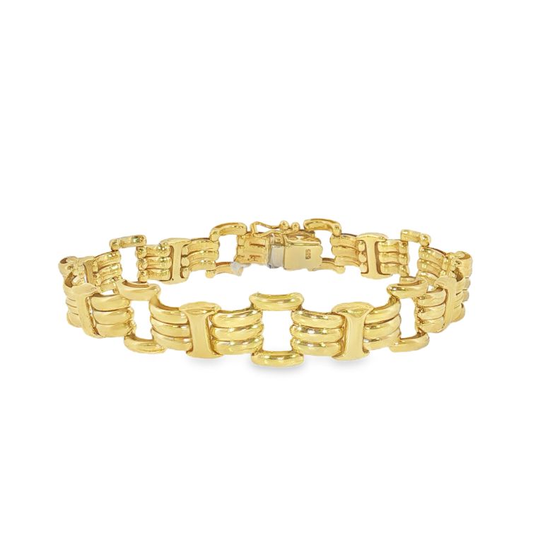 14K Yellow Gold Thin Chain Link Bracelet
