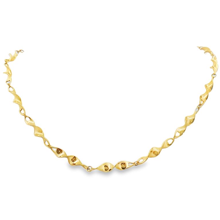 18K Yellow Gold 22" Helix Chain