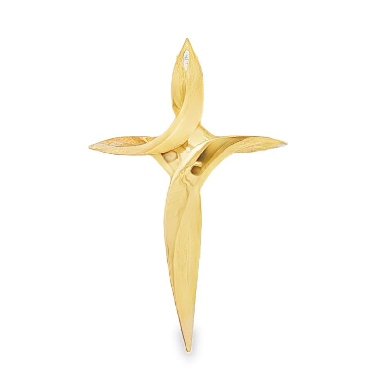 18K Yellow Gold Small Heikki's Cross Pendant